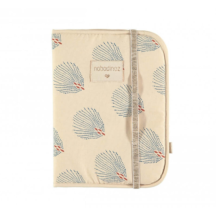 NOBODINOZ - Poema health booklet cover - Blue gatsby / Cream