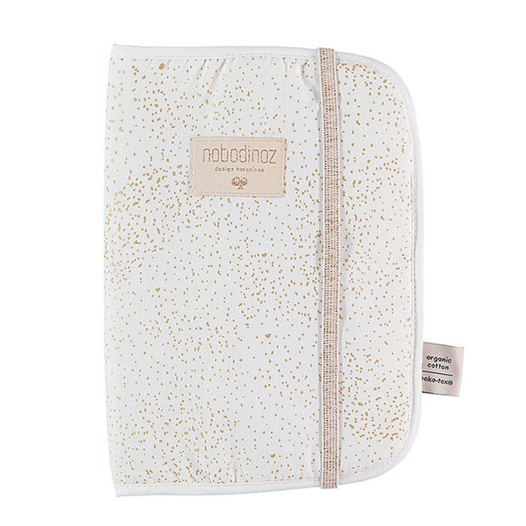 NOBODINOZ - Poema health booklet cover - Gold bubble / White