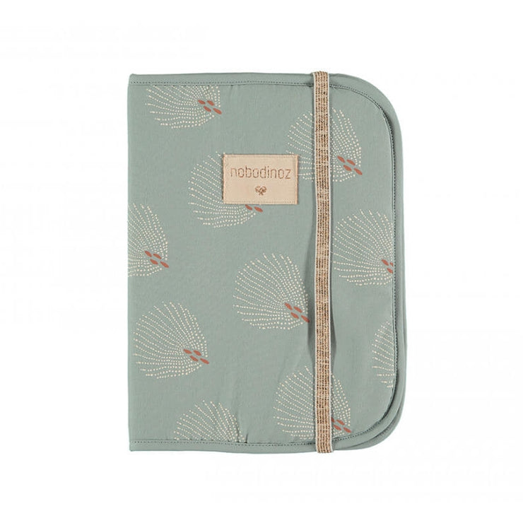 NOBODINOZ - Poema health booklet cover - White gatsby / Antique Green