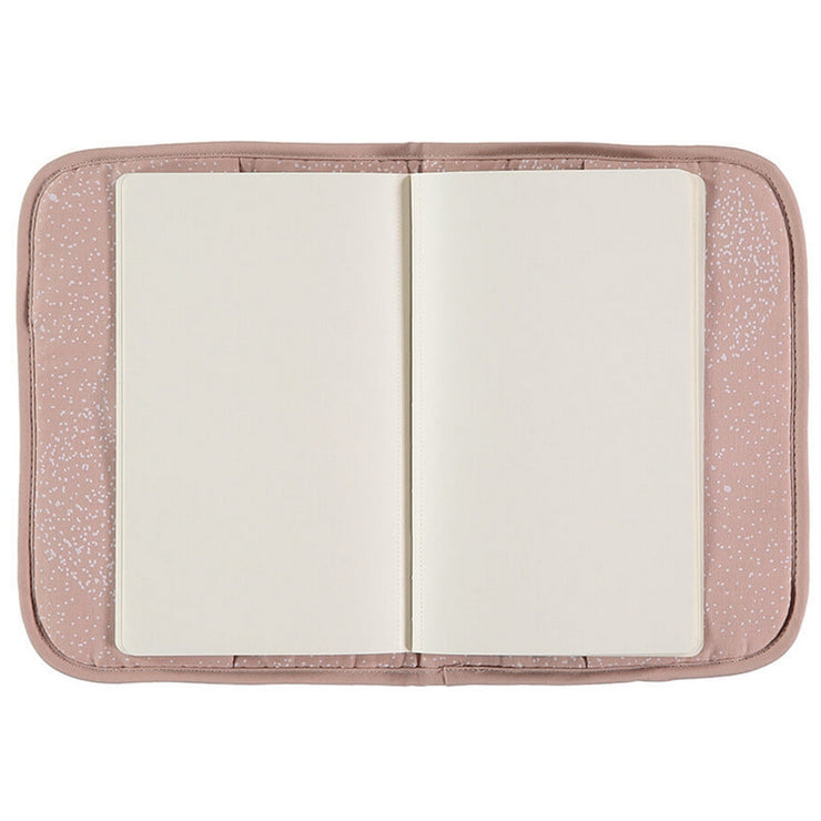 NOBODINOZ - Poema health booklet cover - White bubble / Misty Pink - Open
