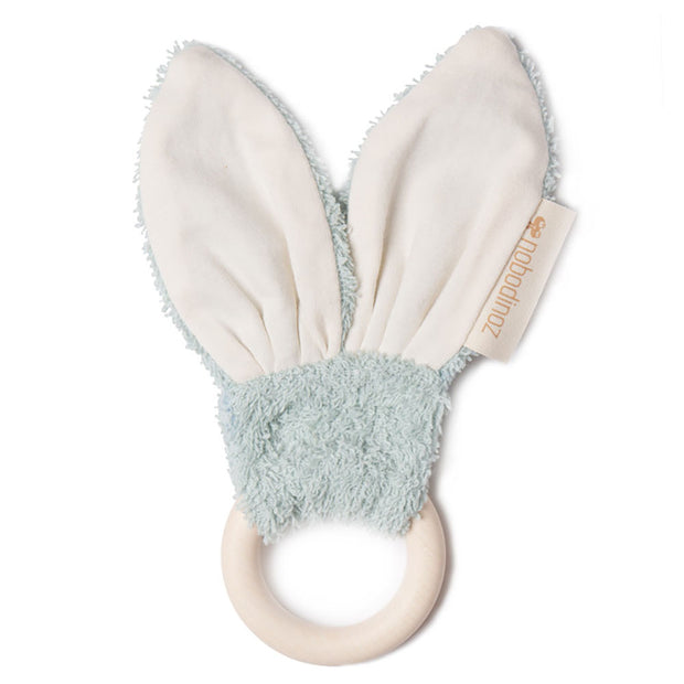 NOBODINOZ - Bunny teether ring - Green