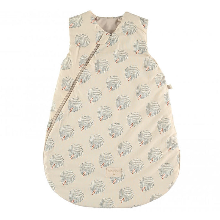 NOBODINOZ - Cocoon sleeping bag - Blue Gatsby / Cream - Organic cotton