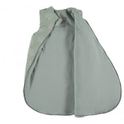NOBODINOZ - Cocoon sleeping bag - White Gatsby / Antique Green - Organic cotton - Open