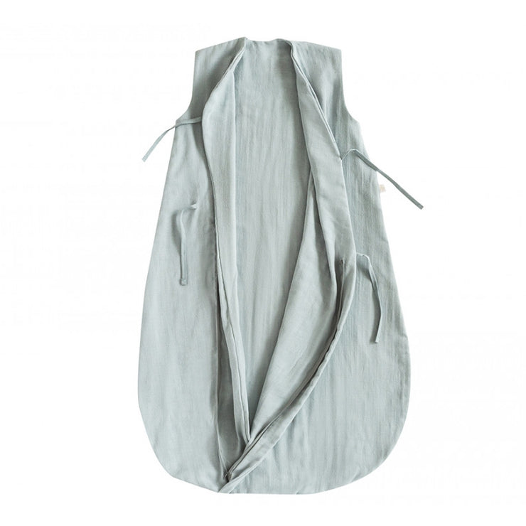 NOBODINOZ - Dreamy sleeping bag - Riviera Blue - Organic cotton - Open