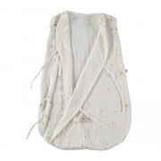 NOBODINOZ - Dreamy sleeping bag - Gold Stella / White - Organic cotton - Open