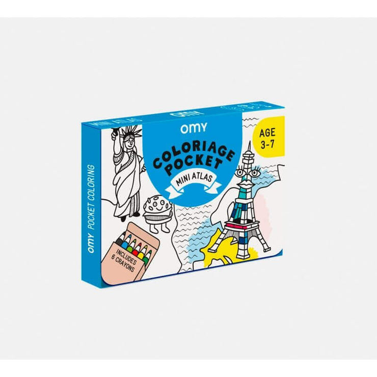 OMY DESIGN & PLAY - Pocket colouring sheet - Atlas