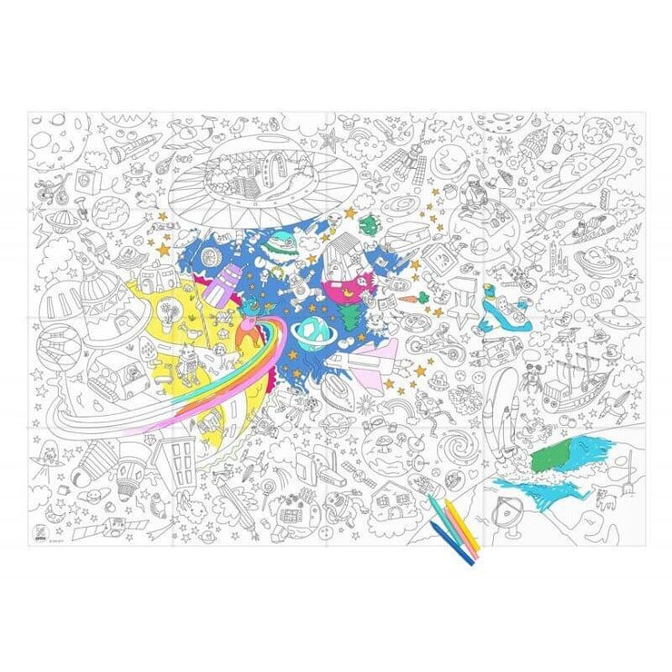 OMY DESIGN & PLAY - Giant colouring poster - Cosmos - Details