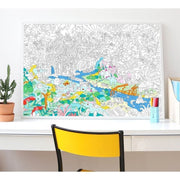 OMY DESIGN & PLAY - Giant colouring poster - Jungle - Scene