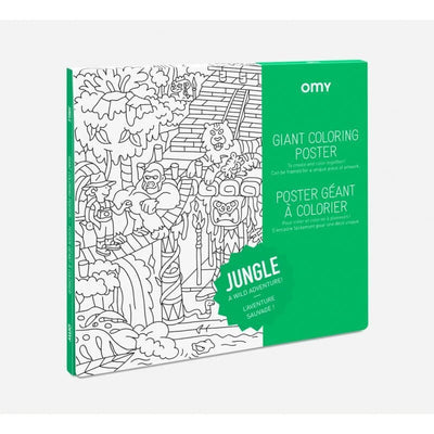 OMY DESIGN & PLAY - Giant colouring poster - Jungle