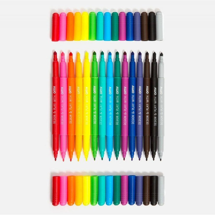 OMY DESIGN & PLAY - Felt pens ultrawashable - Arts & Crafts – French Blossom