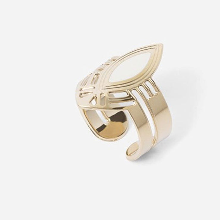 Paco ring - Ivory