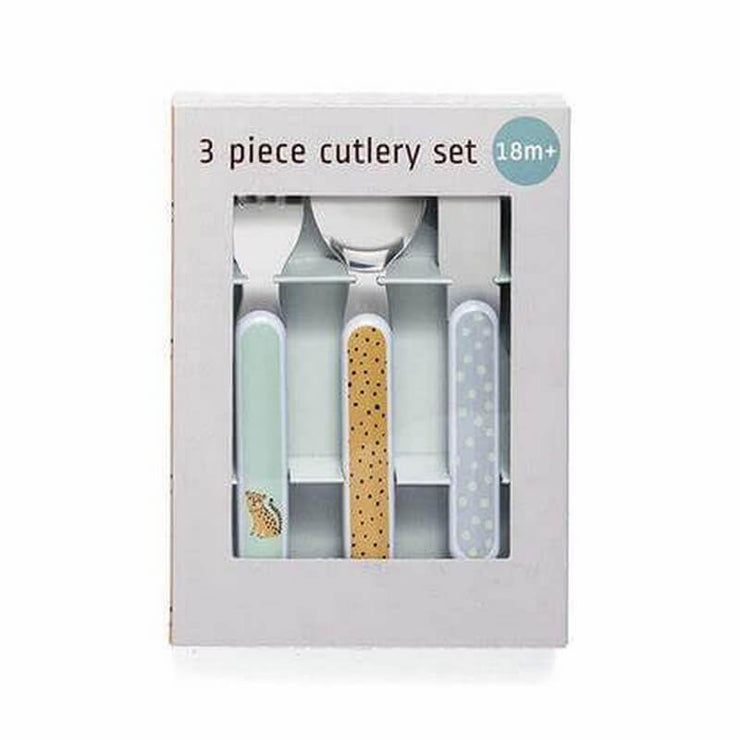 PETIT MONKEY - Leopard cutlery set