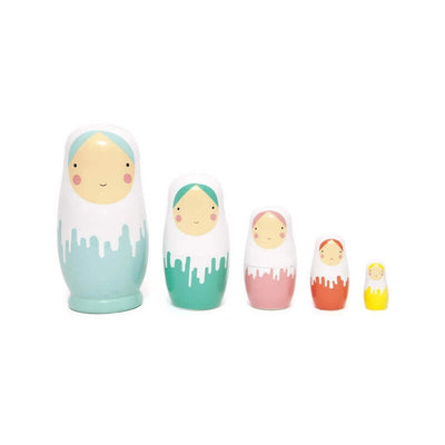 PETIT MONKEY - Wooden nesting dolls - Dripped