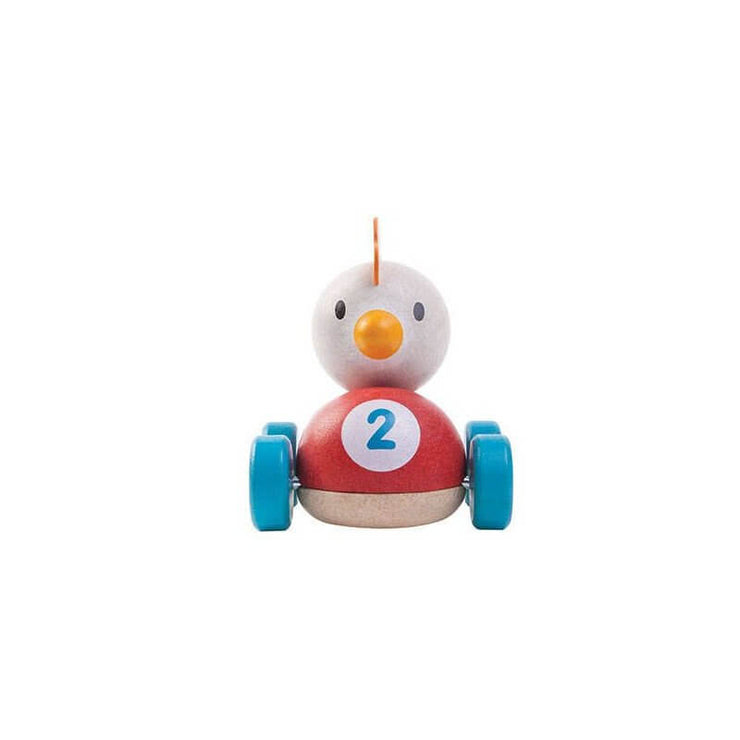 PLAN TOYS - Piou the racer cock - Front view