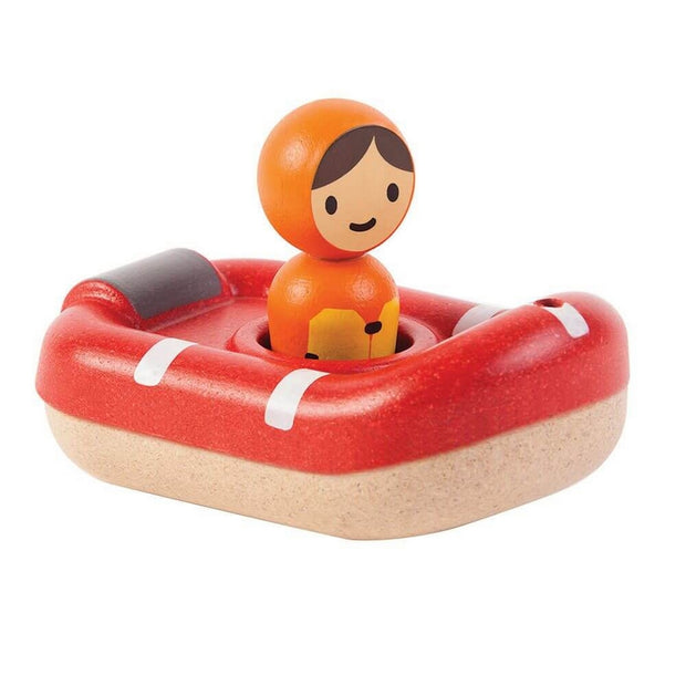 PLAN TOYS - Wooden coast guard boat