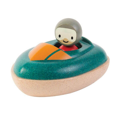 PLAN TOYS - Wooden speed boat - Bath toy