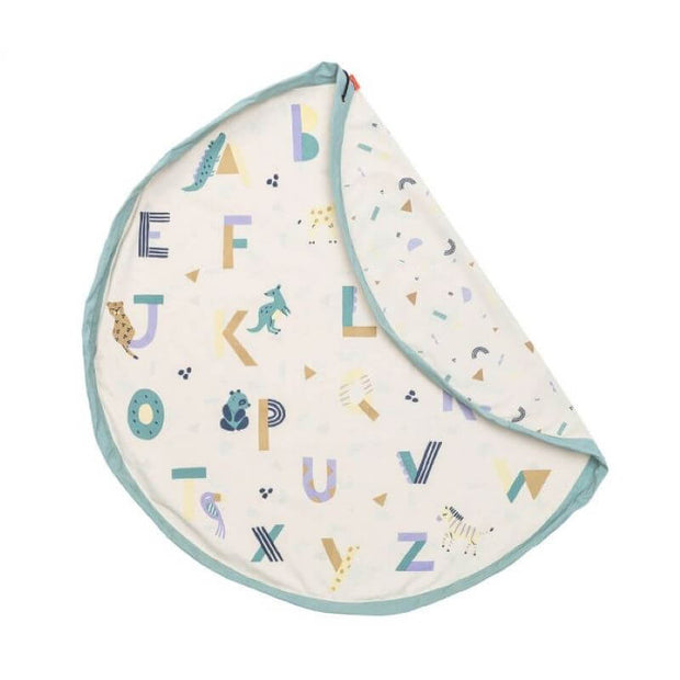 Play and Go - storage bag and play rug for kids - animal alphabet - Practical and original 
