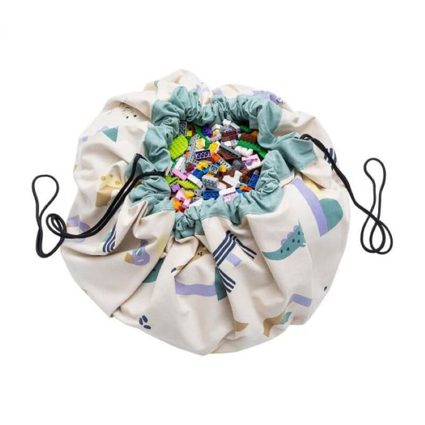 Play and Go - storage bag and play rug for kids - animal alphabet - Practical and original 