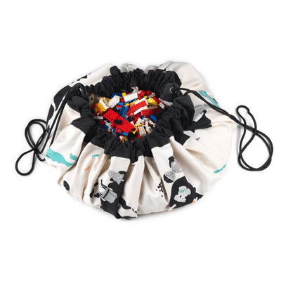 Play & Go - storage bag and play mat for kids - Worldmap / stars - original and beautiful accessory