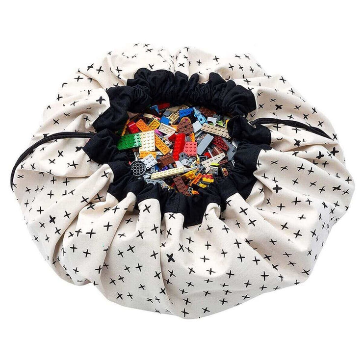 PLAY & GO - Black crosses toy storage bag