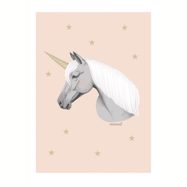 MINIMEL - Poetic poster for kids - Unicorn