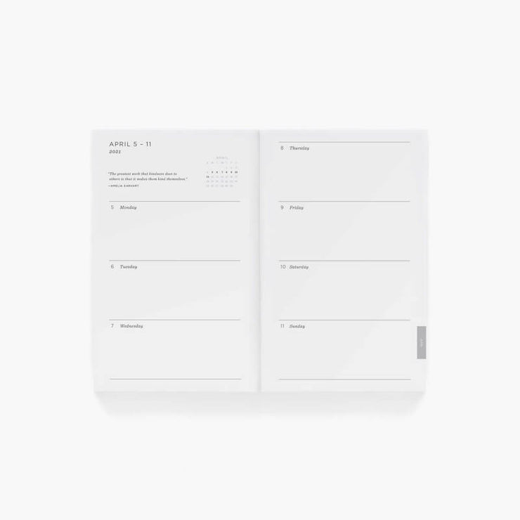 RIFLE PAPER CO - 2021 pocket planner - Type A - Week