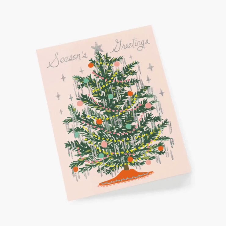 Christmas card - Tinsel tree