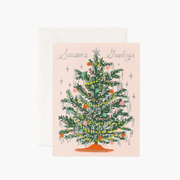 Christmas card - Tinsel tree