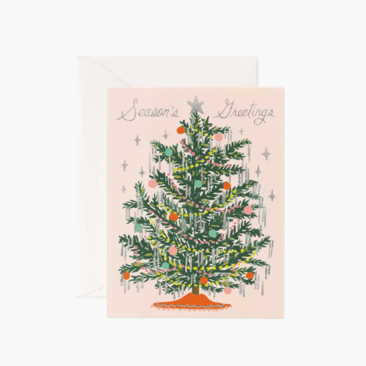 Christmas card - Tinsel tree