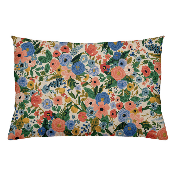 Rectangular cushion - Garden Party Blue