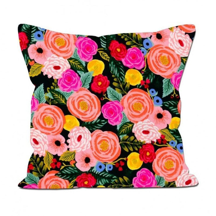 RIFLE PAPER CO - Square cushion - Juliet Rose navy