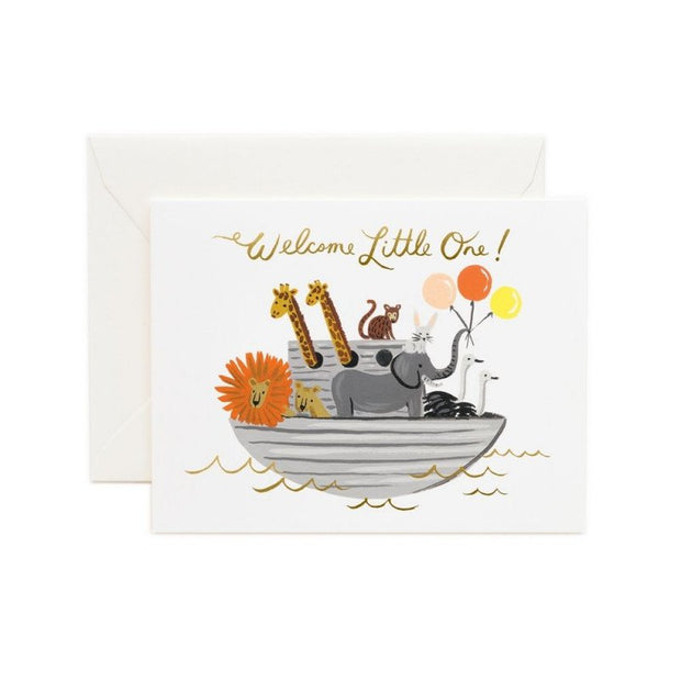 RIFLE PAPER CO - Birth card - Noah's arch