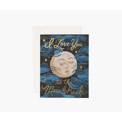 RIFLE PAPER CO - Greeting card - To the moon and back