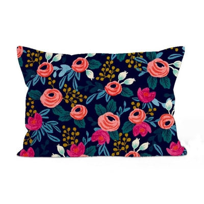 RIFLE PAPER CO - Rectangular cushion - Rosa navy