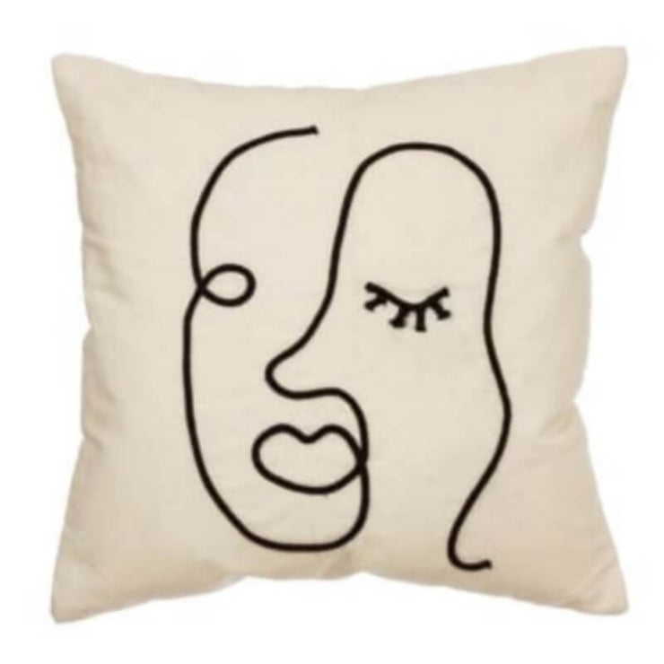 Cushion - Abstract face
