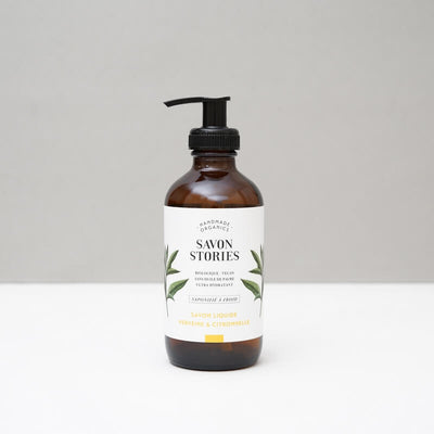 SAVON STORIES - Liquid soap - Verbena & lemongrass - Natural handmade cosmetics