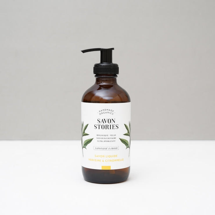 SAVON STORIES - Liquid soap - Verbena & lemongrass - Natural handmade cosmetics