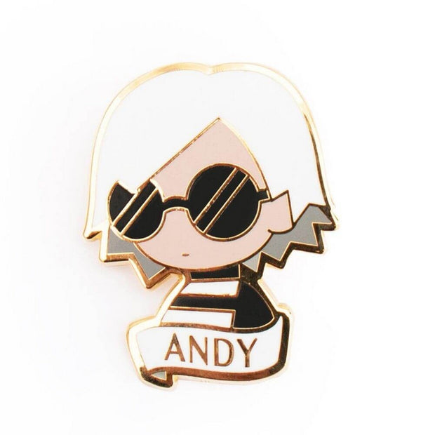 SKETCH INC - Metal brooch Andy Warhol