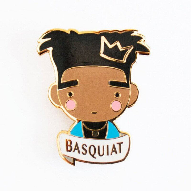 SKETCH INC - Metal brooch Basquiat