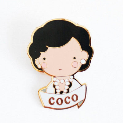 SKETCH INC - Metal brooch Coco Chanel