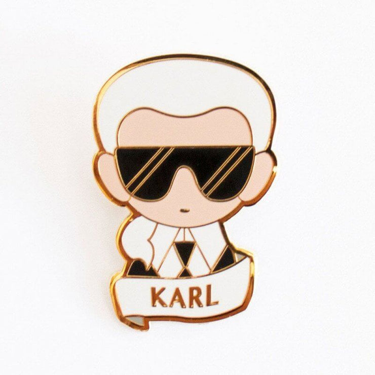 SKETCH INC - Metal brooch Karl Lagerfeld