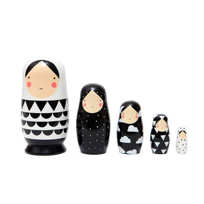 SKETCH INC - Black and white nesting dolls