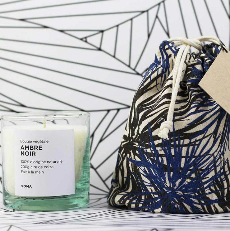 Natural candle - Black amber