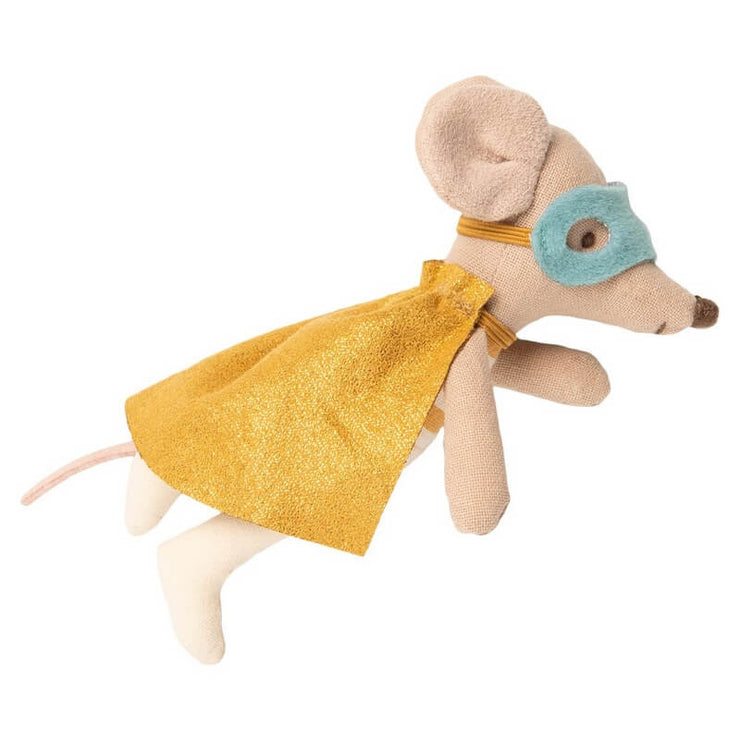MAILEG - Super hero mouse doll in a suitcase