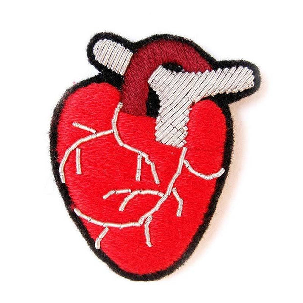 MACON & LESQUOY - Hand embroidered brooch - Sweet Heart