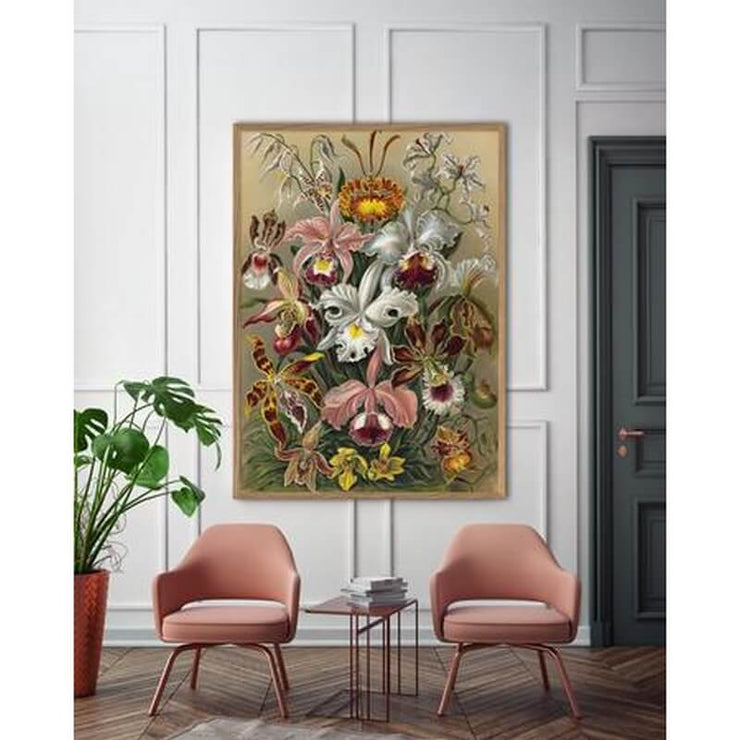 THE DYBDAHL CO. - Cypripedium poster with orchids - Wall decoration – French