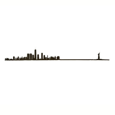 THE LINE - New York skyline in black steel