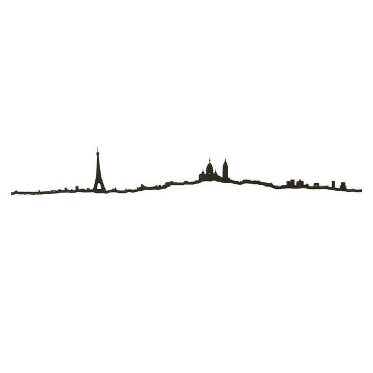 THE LINE - Paris skyline in black steel