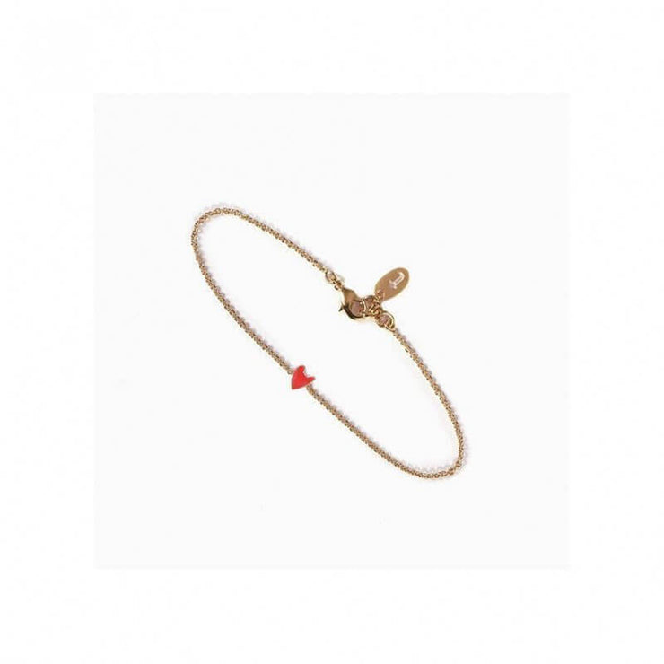 TITLEE - Heart-shaped bracelet Grant red