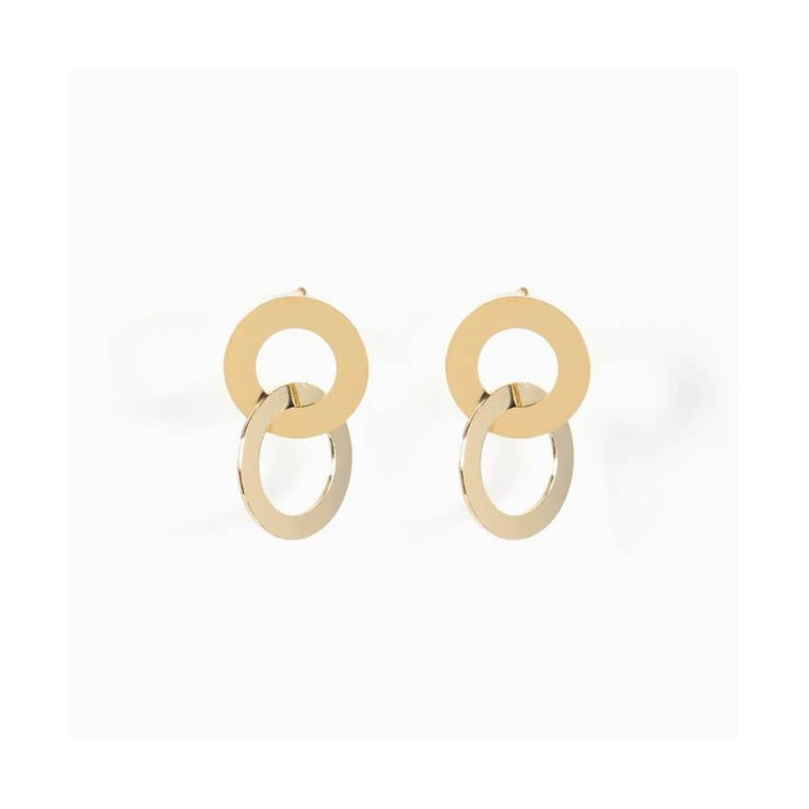 Oak earrings - gold